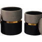 Gigi - Velvet Storage Ottomans (Set of 2) - Gray