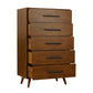 Emery - 5 Drawer Chest - Pecan