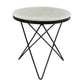 Haley - Side Table Black Base - Black