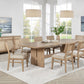 Kailani - 9 Piece Rectangular Wood Dining Table Set - Beige Oak