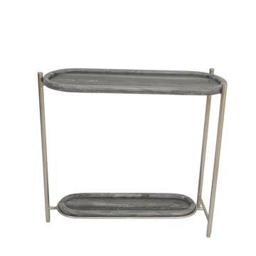 Francois Marble Console Table 36" - Gray