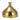 Metal Bulbous Vase 7" - Gold