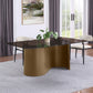 Edson - Rectangular Glass Top Dining Table - Bronze