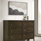 Wilkes - 6-Drawer Dresser Cabinet - Dark Cocoa