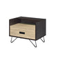 Melkree - Accent Table - Oak & Black Finish