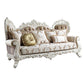 Vanaheim - Sofa - Fabric & Antique White Finish