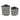 7" / 10" Gobiel Resin Boxes (Set of 2) - Black / White