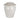 11" Squared Handle Terracotta Crackle Vase - White