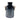 18" Vase With Rattan Handles Reactive Finish - Blue