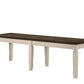 Fedele - Bench - Weathered Oak & Cream Finish