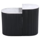 Ormara - Side Table Set - White / Black