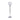 Glass 17" Votive Holder With Stand - White/Silver