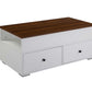 Readen - Coffee Table - White & Walnut Finish