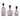 11" / 13" / 17" Lilou Art Bottles With Stopper (Set of 3) - Black