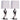 Keene - Tapered Shade Table Lamp Silver (Set of 2) - Distressed Silver