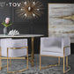 Giselle - Velvet Dining Chair Gold Leg