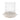 10" Terracotta Hurricane Pillar Holder - White