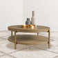 Arini - Round Coffee Table With Storage Shelf