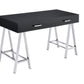 Coleen - Desk - Black High Gloss & Chrome