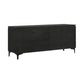 Legend - Veneer 6 Drawer Dresser With Metal Legs - Black Glaze Ash