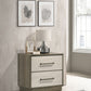 Fenwick - 2-Drawer Nightstand Bedside Table - Gray Oak