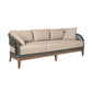 Orbit - Outdoor Patio Sofa - Weathered Eucalyptus / Taupe