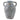 12" Terracotta Vase With Handles - Blue / White