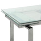 Wexford - Glass Top Dining Table With Extension Leaves - Chrome