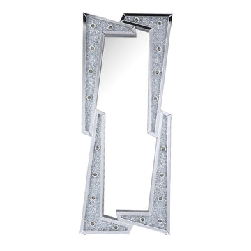 Noralie - Accent Floor Mirror - Pearl Silver - Wood - 63"