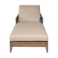 Orbit - Outdoor Patio Chaise Lounge Chair - Weathered Eucalyptus / Taupe