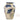 Visha - Terracotta Vase - Cream and Blue
