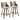 Ariana - 26" Counter Stool - Walnut And Beige Fabric (Set of 2)