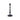Metal Taper Candle Holder 13" - Black