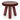 Joy - Accent Table - Dark Red