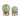 7/8" Anoka Marble Sphere Statuary (Set of 2) - Green