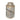 Ceramic Jar With Gold Lid 12" - White