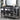 Varian II - Dresser - Mirrored, Black & Sliver