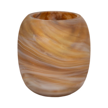 Garbo Small Glass Vase - Brown