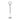 Glass Votive Holder With Stand 19" - White / Silver