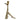 9" x 6" Leg Up Taper Holder - Gold