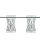 Noralie - Dining Table - Mirrored - Glass