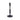 Metal 13" Taper Candle Holder - Black