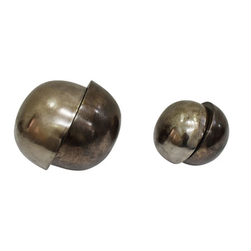 7 / 9" Calima Metal Orbs (Set of 2) - Bronze