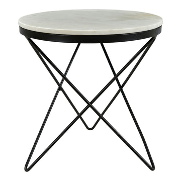 Haley - Side Table Black Base - Black