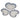 15" / 13" /12" Ceramic Heart Plates (Set of 3) - Blue Fade