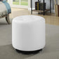 Bowman - Round Upholstered Tufted Swivel Ottoman