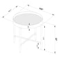 Ozella - Round End Side Table With Recessed Top Sandy - Black
