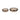 12/15" Gold Rim Terracotta Bowls (Set of 2) - Beige