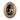 Round Applique Photo Frame - Gold