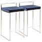 Fuji - Counter Stool Steel With Cushion - Stainless Steel